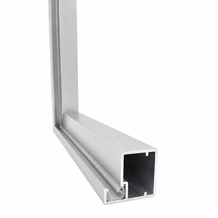 Profil rama mobilier Scilm, aluminiu, argintiu, 3.9 m