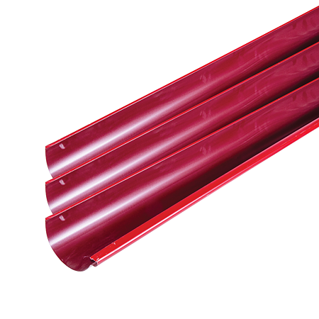 Jgheab 125 mm, Novatik Ronda, rosu RAL 3011, L= 4 m