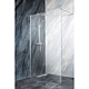 Perete fix dus / walk in Sanotechnik Sanoflex Young Crom MF100, sticla 6 mm clara, profil cromat, 95-97 x 195 cm