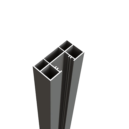 Cadru de gard tip C multifunctional ranforsat, aluminiu, gri antracit, 2000 x 30 x 60 mm