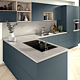Placa antistropi Egger F676 ST75 / F638 ST10, Piatra Calvia gri nisip / Chromix argintiu, 2 fete, 4100 x 640 x 8 mm