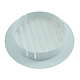 Grila ventilatie circulara cu plasa de insecte Dospel KRO 100, ABS, 100 mm, alb