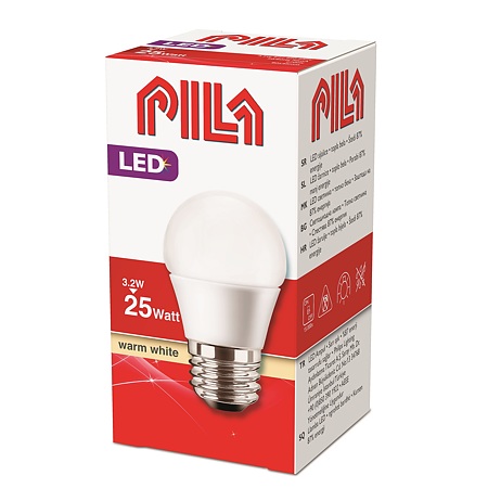 Bec Pila LED Philips, 3.2-25W, E27, alb cald, P45(FR)10
