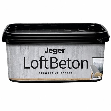 Vopsea decorativa cu aspect de beton Jeger Loft Beton,gri nr. 3, 2 L