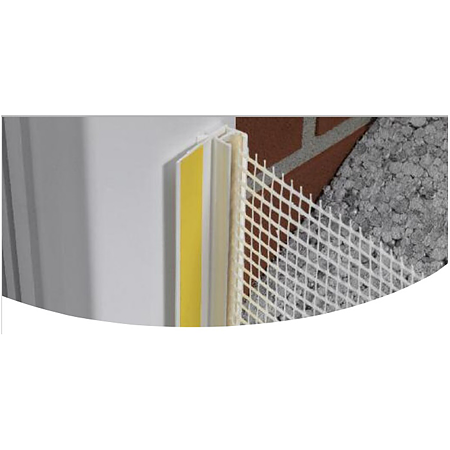 Profil PVC pentru fereastra cu plasa, grafit, 10 cm, P6/3U+S, 2,5 m