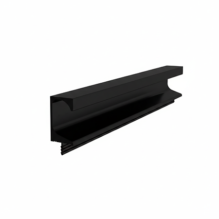 Profil maner ER 3897, aluminiu, negru mat, 3 m