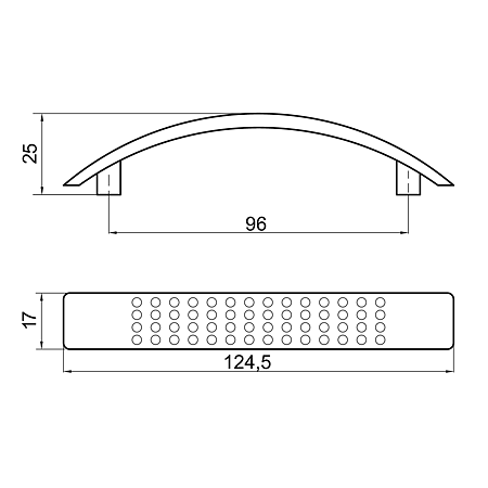 Maner zamac FZ2687 , finisaj crom, 96 mm Maner zamac FZ2687 , finisaj crom, 96 mm