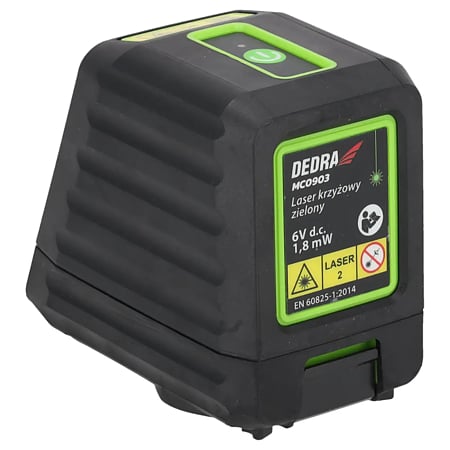 Nivela laser verde cu linii in cruce Dedra MC0900, actiune 30 m