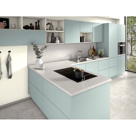 Blat bucatarie Egger F234 ST76, mat, Ardezie Scivaro gri deschis,  4100 x 600 x 38 mm