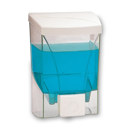 Dozator sapun lichid Sanitec ERT-SN 6026, plastic, alb/transparent, 1 l
