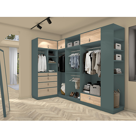 Pal lacuit Egger PerfectSense U665 TM Verde piatra, mat, antiamprenta, decor uni, 2800 x 2070 x 19 mm