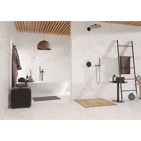 Gresie portelanata exterior/interior Imperial White, alb, mat,  PEI 4, 10 mm, 120 x 60 cm