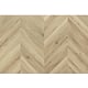Pardoseala SPC 4,5 mm Afirmax Chevron stejar Tucson, impermeabila, nuanta medie, clasa de trafic 32, sistem imbinare clic 5G, montaj chevron placi A si B, 600 x 120 mm