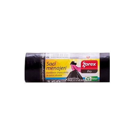 Saci menajeri Zorex Pro, negru, 160 L 