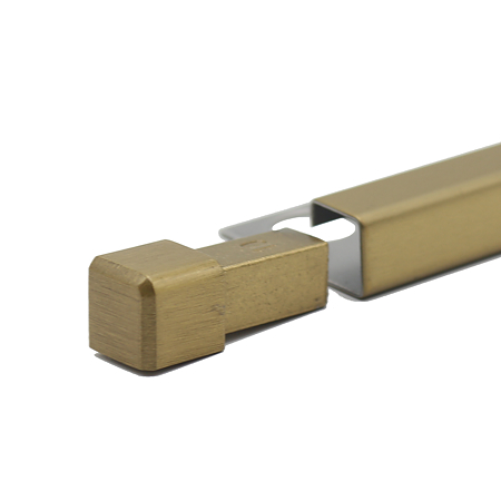 Capac profil SSQ B 100, inox, auriu periat