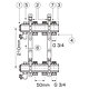 Distribuitor RO10S Ferro, 10 circuite, alama, 1 inch