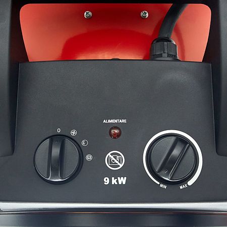 Aeroterma ceramica electrica Energo AE09, 1180 m³/h, 2+1 trepte, 9000 W