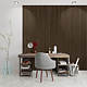Panou decorativ Linea Acustic, 6 lamele, MDF, maro, interior, 265 x 24.5 x 2.2 cm