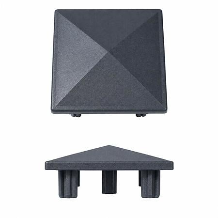Capac pentru stalp, aluminiu, gri antracit, 70 x 70 mm