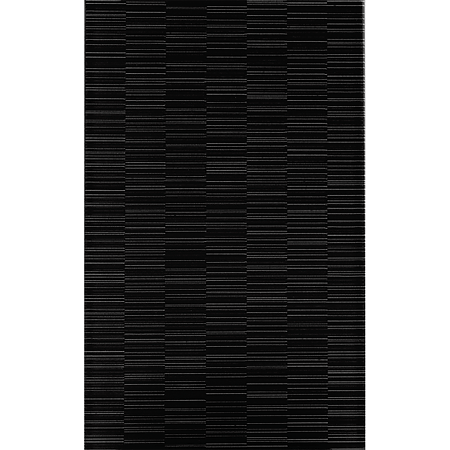 Faianta baie glazurata Kai Linea Black, negru, lucios, uni, 40 x 25 cm