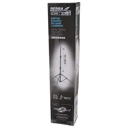 Trepied pentru lampi si lasere Dedra DED6909, otel, 0.6 - 1.5 m