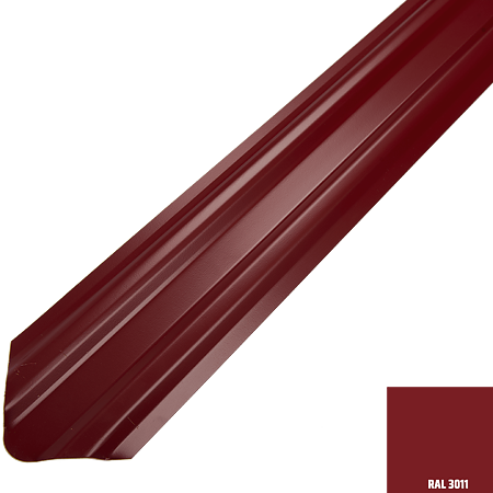 Sipca metalica gard, rosu, RAL 3011, 0.45 mm, 1500 x 92 mm