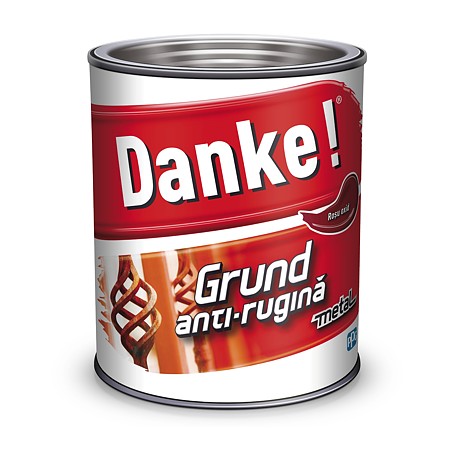 Grund metal anti-rugina Danke, interior/exterior, rosu oxid 0.7L