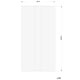 Paravan dus / walk in Sanotechnik Sanoflex L90, sticla securizata, riflata, tratament Easy Clean, grosime 6 mm, fara accesorii, 88–99 × 200 cm