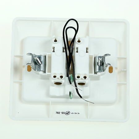 Intrerupator dublu cu LED, Kaptika, 10A