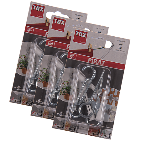 Diblu Pirat Lenny cu carlig tip 31, 6 x 41 mm Diblu Pirat Lenny cu carlig tip 31, 6 x 41 mm