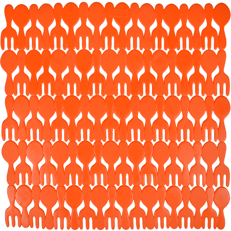 Covoras protectie vesela, orange, 28 x 28 x 1 cm