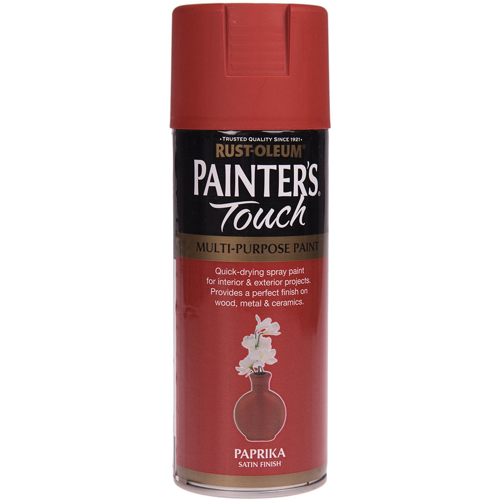 Vopsea spray decorativa Rust-Oleum Painter`s Touchs, rosu paprika, lucios, interior/exterior, 400 ml 400
