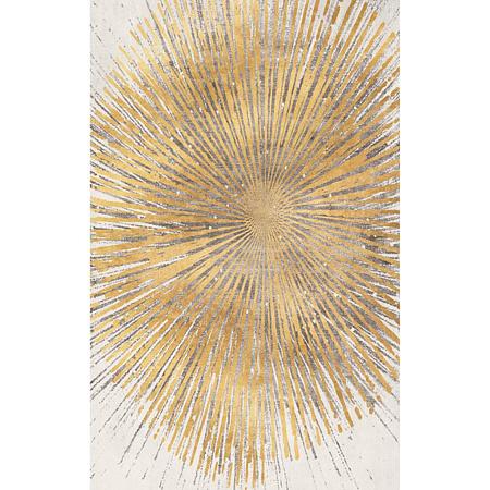 Covor modern Reunion, poliester, auriu, 120 x 180 cm