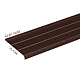 Glaf metalic exterior Caretta Briliant Z250, otel, maro, RAL 8017, 1500 x 250 mm