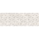 Faianta decorativa baie Orleans Bianco, rectificata, glazurata, crem, lucios, decor cu model, 30 x 90 cm