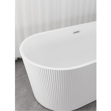 Cada baie freestanding Sanotechnik Reno white, montaj dreapta, acryl, alb, 170 x 75 x 58 cm