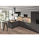 Pal melaminat Egger, Fineline metalic antracit H3190 ST19, 2800 x 2070 x 18 mm