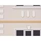 Brau decorativ de exterior FP320, polistiren EPS100, 150 x 52 x 2000 mm