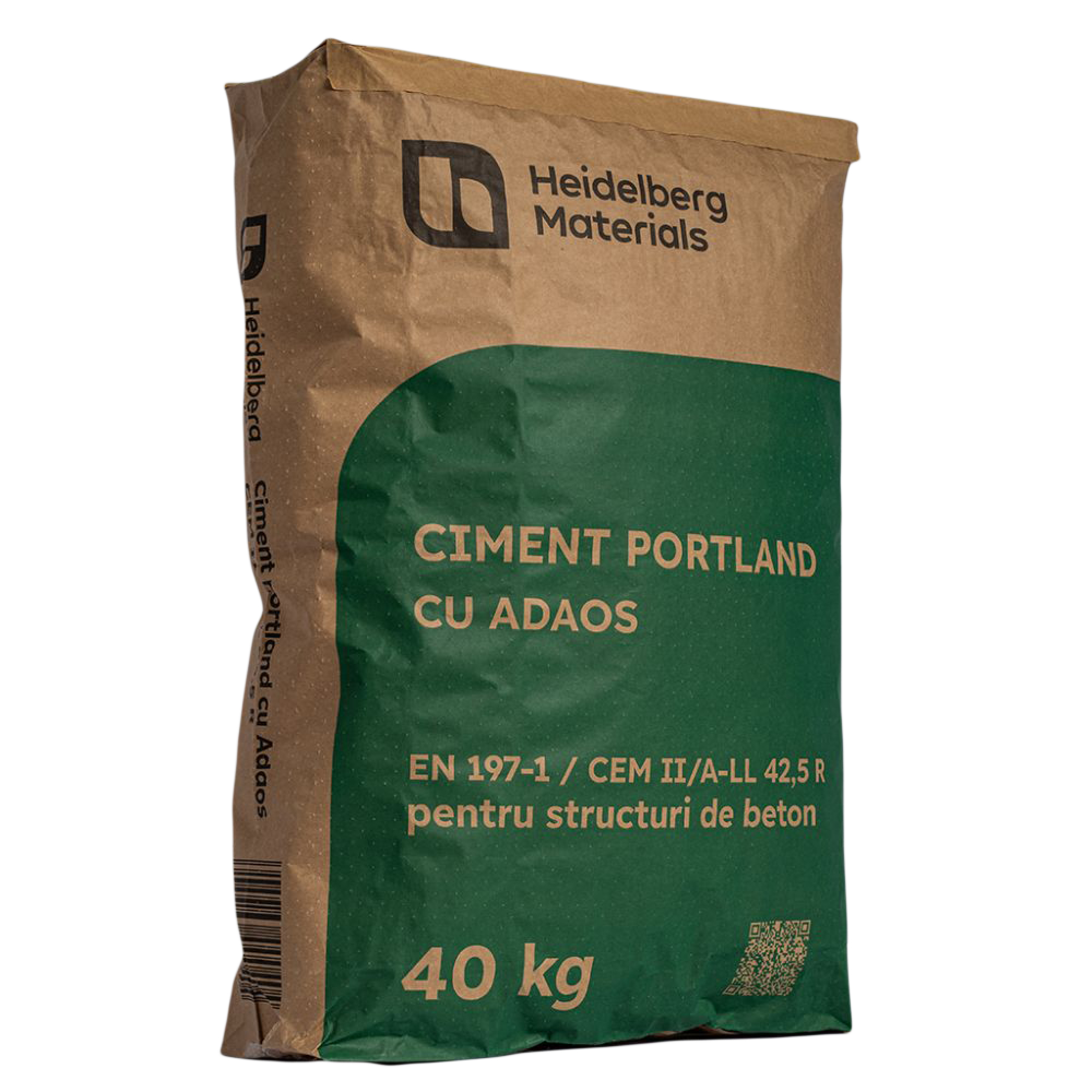 Ciment Portland Heidelberg Materials CEM II/A-LL 42.5R, gri, 40 kg 42.5R