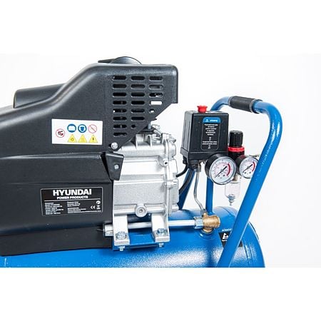 Compresor de aer Hyundai HY-AC2402 , monofazat, 1600 W, 2850 rpm, 8 bar, 24 l