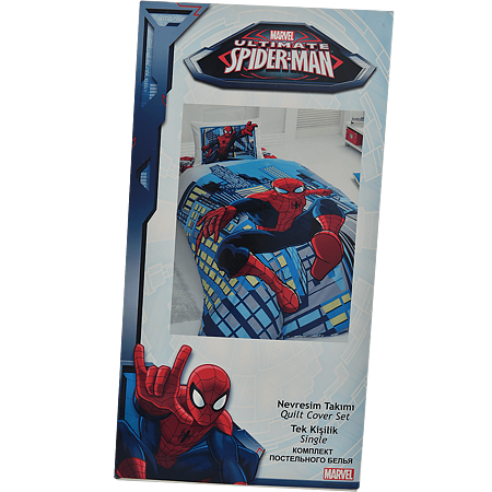 Lenjerie pat copii Spiderman 1, bumbac 100%, 160 x 240 cm Lenjerie pat copii Spiderman 1, bumbac 100%, 160 x 240 cm