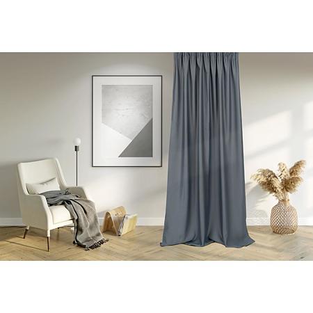 Draperie Jamaica, poliester, antracit dimout, 145 x 250 cm