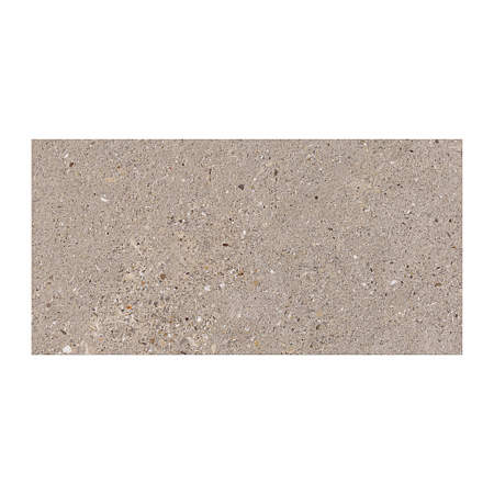 Gresie interior/exterior Cesarom Breccia, portelanata, rectificata, maro, mat, decor beton, clasa aderenta R10, PEI 4, 60 x 30 cm
