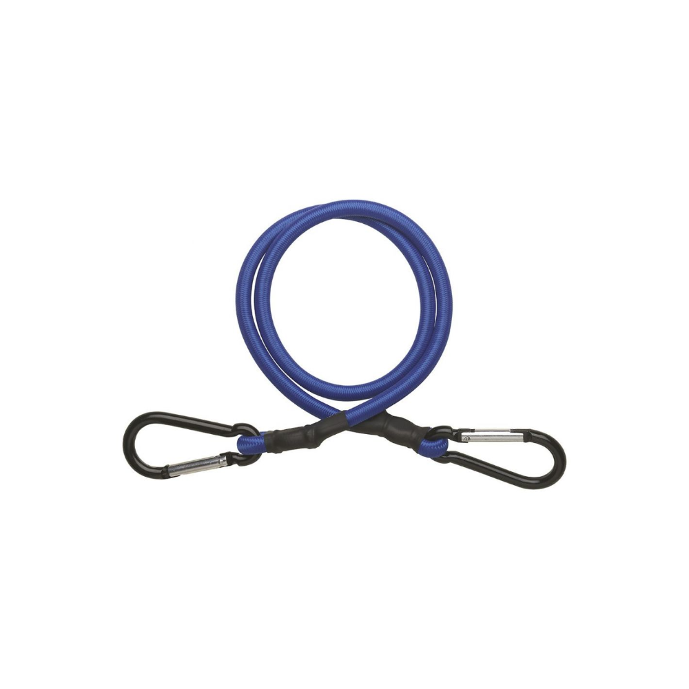 Cablu elastic cu carabina Thirard, albastru, grosime 8 mm, 80 cm albastru
