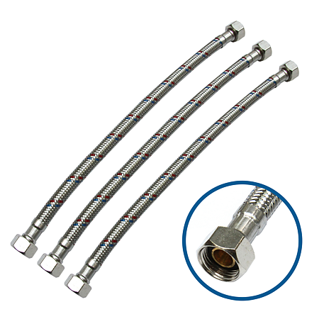 Racord Fanski, EPDM, crom, flexibil, 3/8", 24 x 300 mm