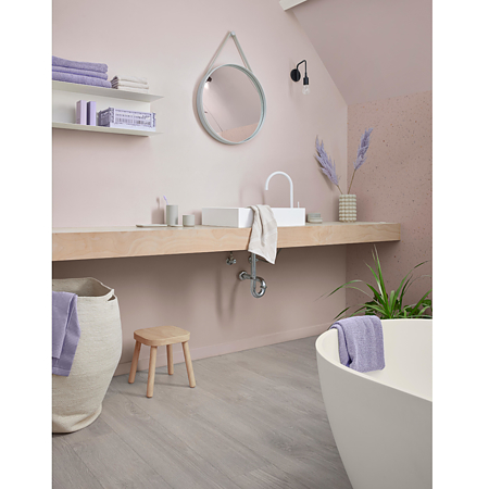 Parchet laminat 12 mm Ocean+ Jazz Light Grey Berry Alloc, rezistent la apa, Hydro+, nuanta medie, clasa de trafic 33, PentaLoc, 1288 x 190 mm