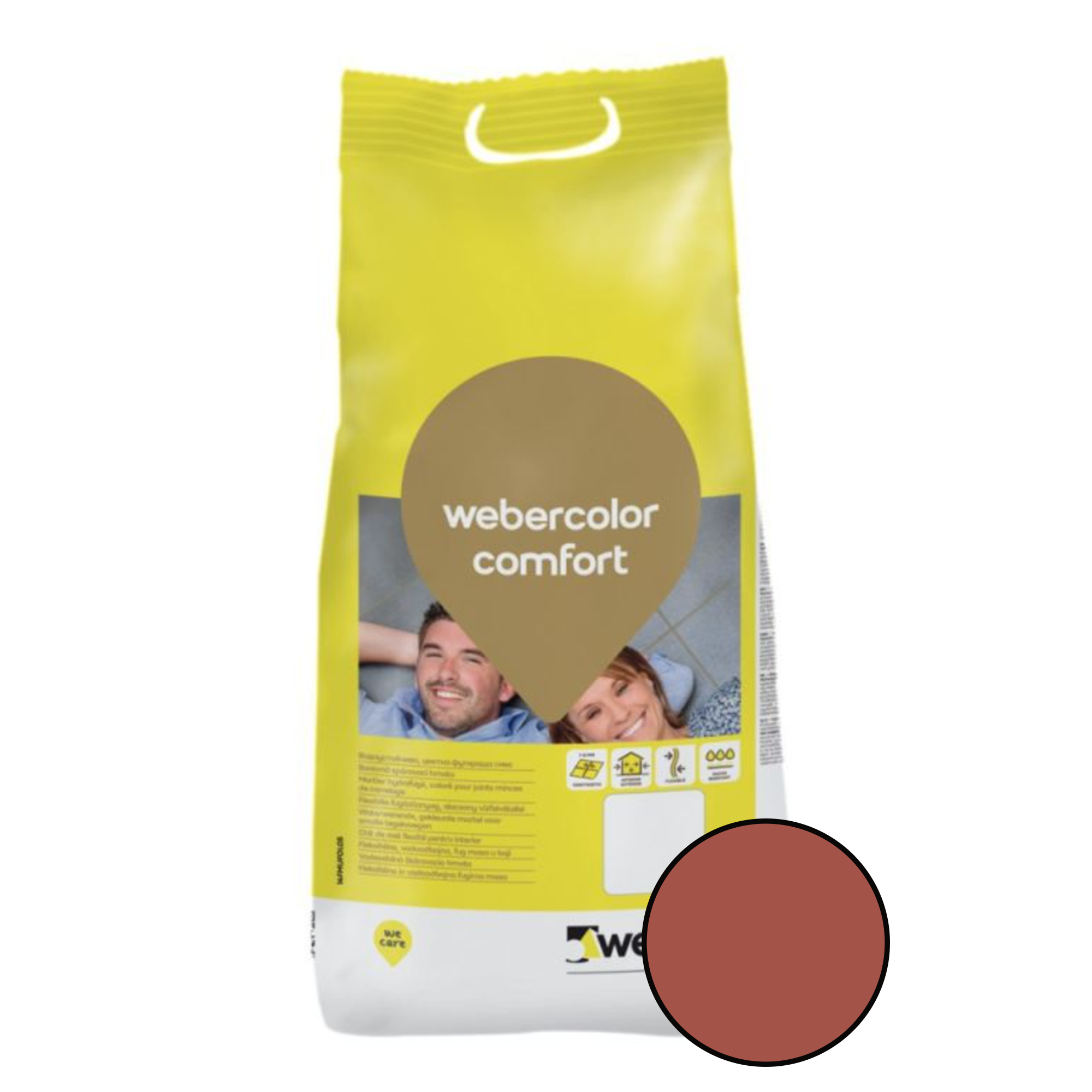 Chit de rosturi Weber Color Comfort interior/exterior Dark Brick 5Kg