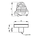 Buton AM085, model camion, silicon, rosu,  40 x 36 x 22 mm
