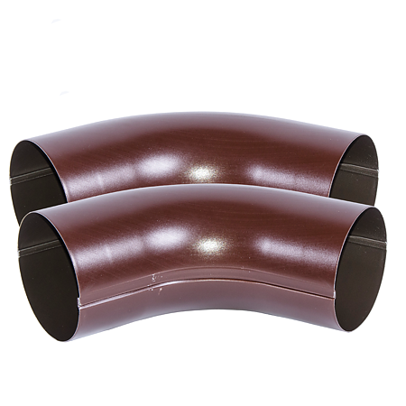 Cot tip 1 60° burlan Novatik Ronda, metal, diam. 87 mm, maro RAL 8017