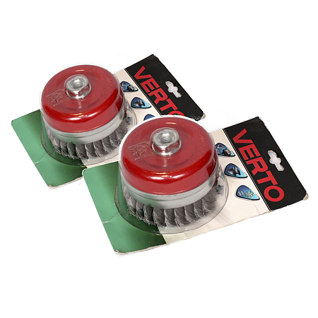 Perie conica, pentru polizor unghiular, Verto 62H131, diametru 100 mm